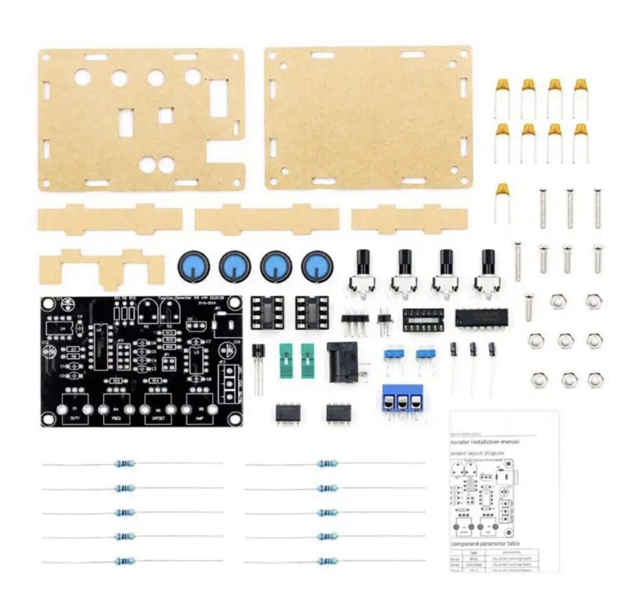 ICL8038 Signal Generator Square Wave Multi-Function 5~400kHz Adjustable DIY Kit