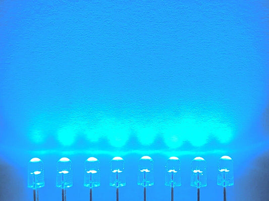 3mm Ice Blue LED Light Emitting Diode 200PCS Round Head Keyboard No Skirt 490nm