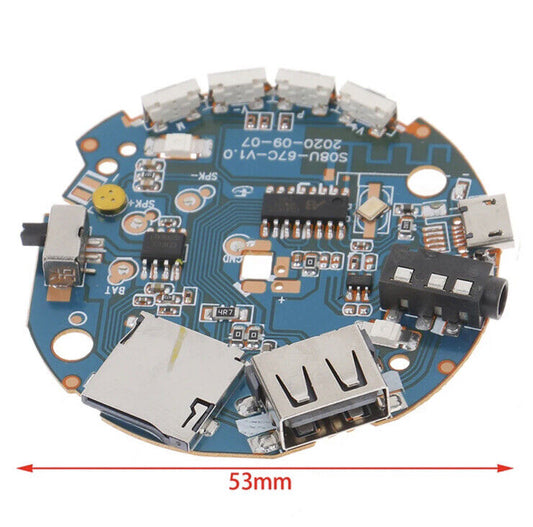 3.7-5V Multifunction Bluetooth Receiver PCBA Audio Amplifier Board MP3 Decoder