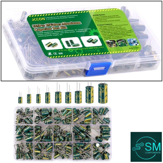 225PCS High Frequency LOW ESR Electrolytic Capacitor’s 1uF-470uF 105°C 16V-50V