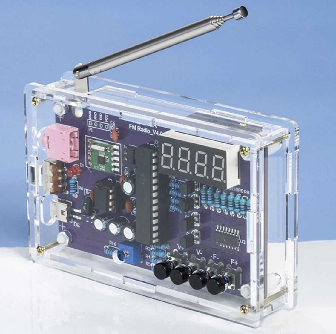 HU-017A FM Radio RDA5807S Kit Set Electronic DIY 87-108MHz Inc Shell Solder Kit