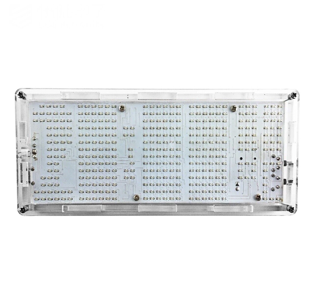 DIY 0603 SMD Electronic GREEN LED Clock Kit With Temp/ Auto Dim Inc Acrylic Case