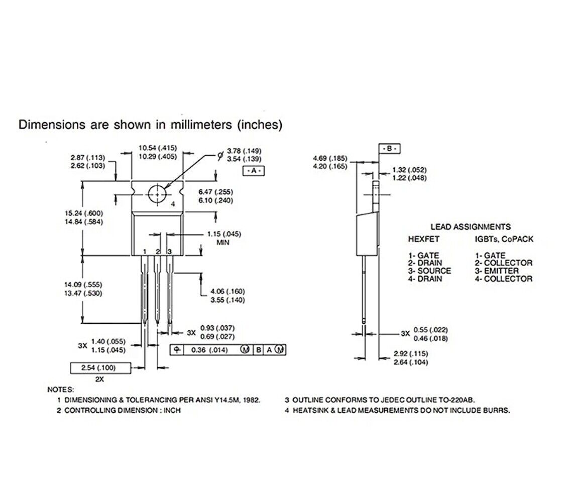 10PCS IRF510 IRF520 IRF530-IRF840 TO-220 Mosfet Power Transistors N-Channel DIY