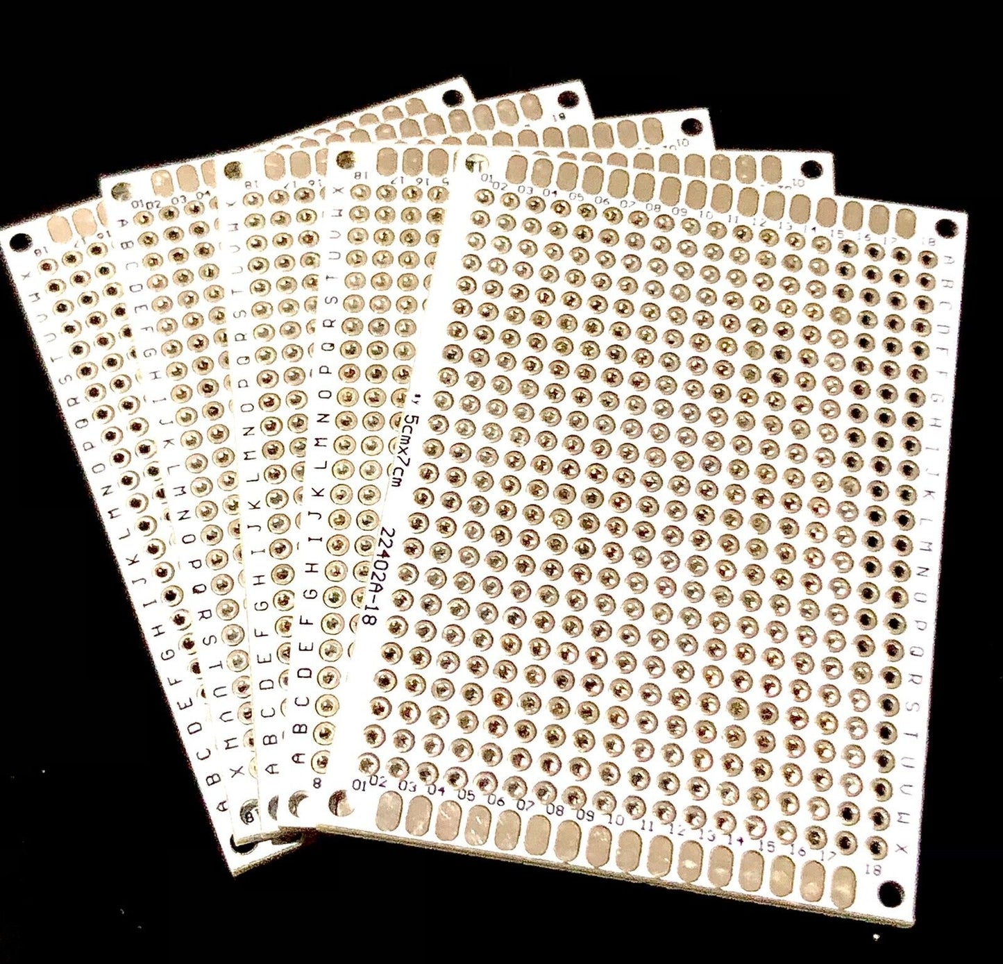 5Pc 70x50 Double Side FR4 Arduino Prototype Universal PCB Board Soldering WHITE
