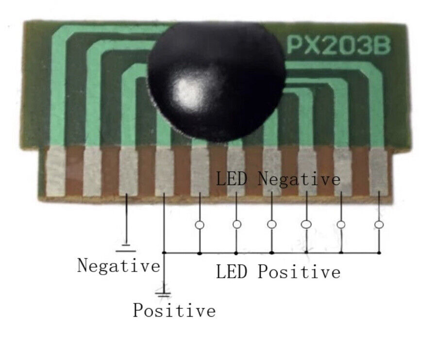 10Pcs 6-LED 3-4.5V flash chip cob LED driver cycle flashing control board DIY