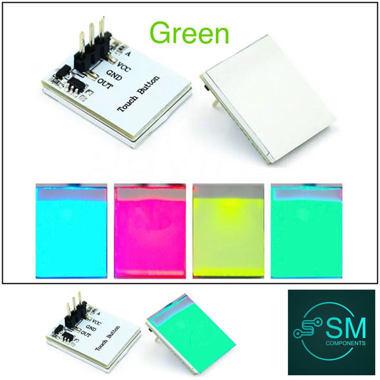 2PCS Capacitive Touch Switch Button GREEN LED Sensor Module HTTM DIY Kit