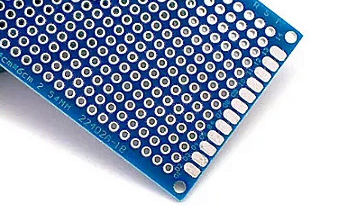 4Pcs PCB 70x50 60x40 70x30 80x20 Double Sided FR4 Arduino Soldering Proto BLUE