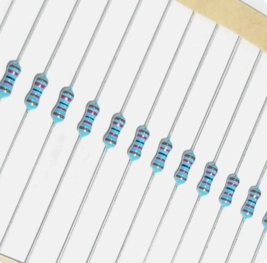1/4W Metal Film Resistors 156 Values 1Ω -10MΩ 1/4W (0.25) 3120pcs Assortment Kit