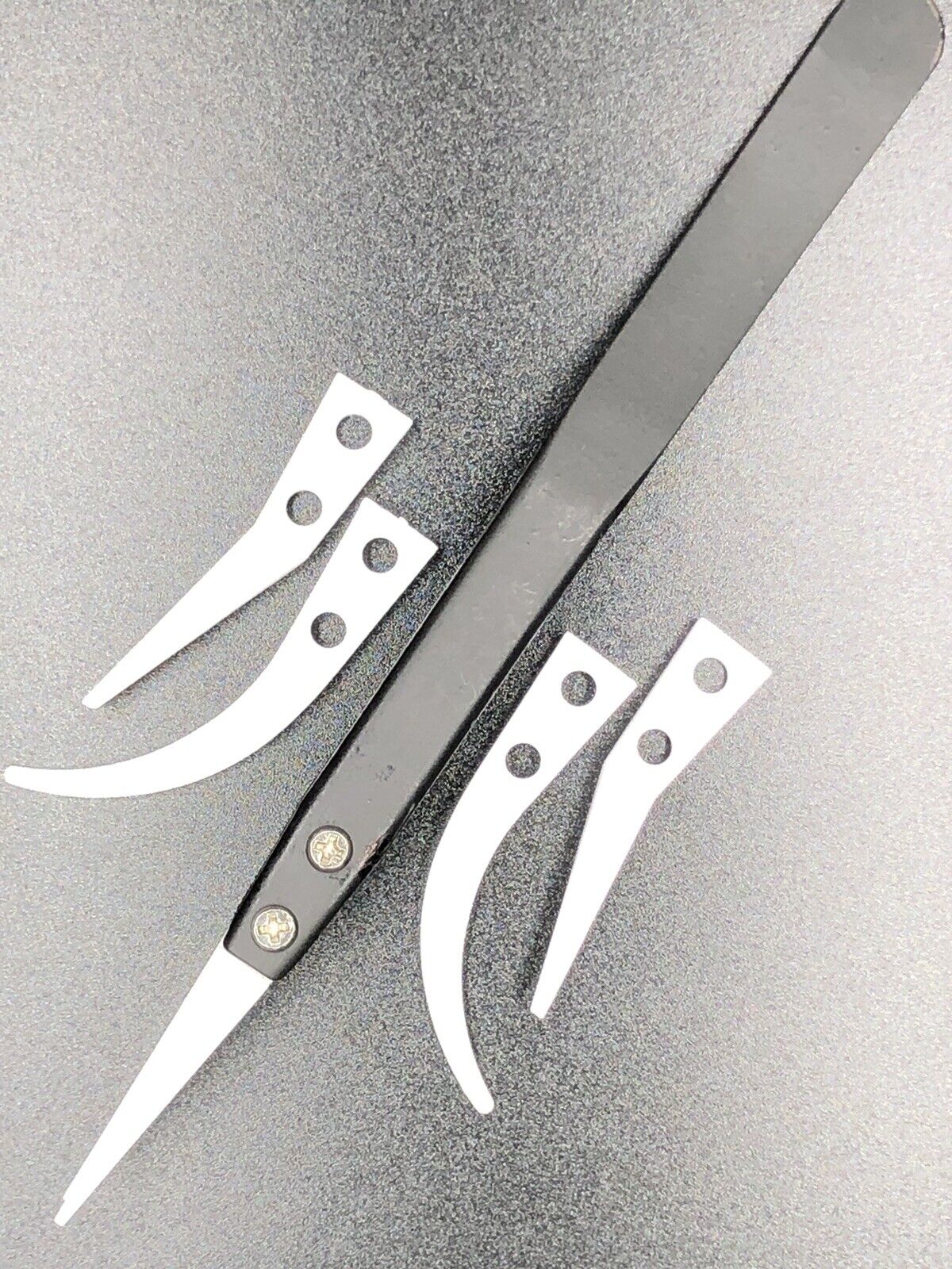1pr Ceramic Tweezers 6 Piece Set tips ESD Safe Electronics DIY Soldering Safe