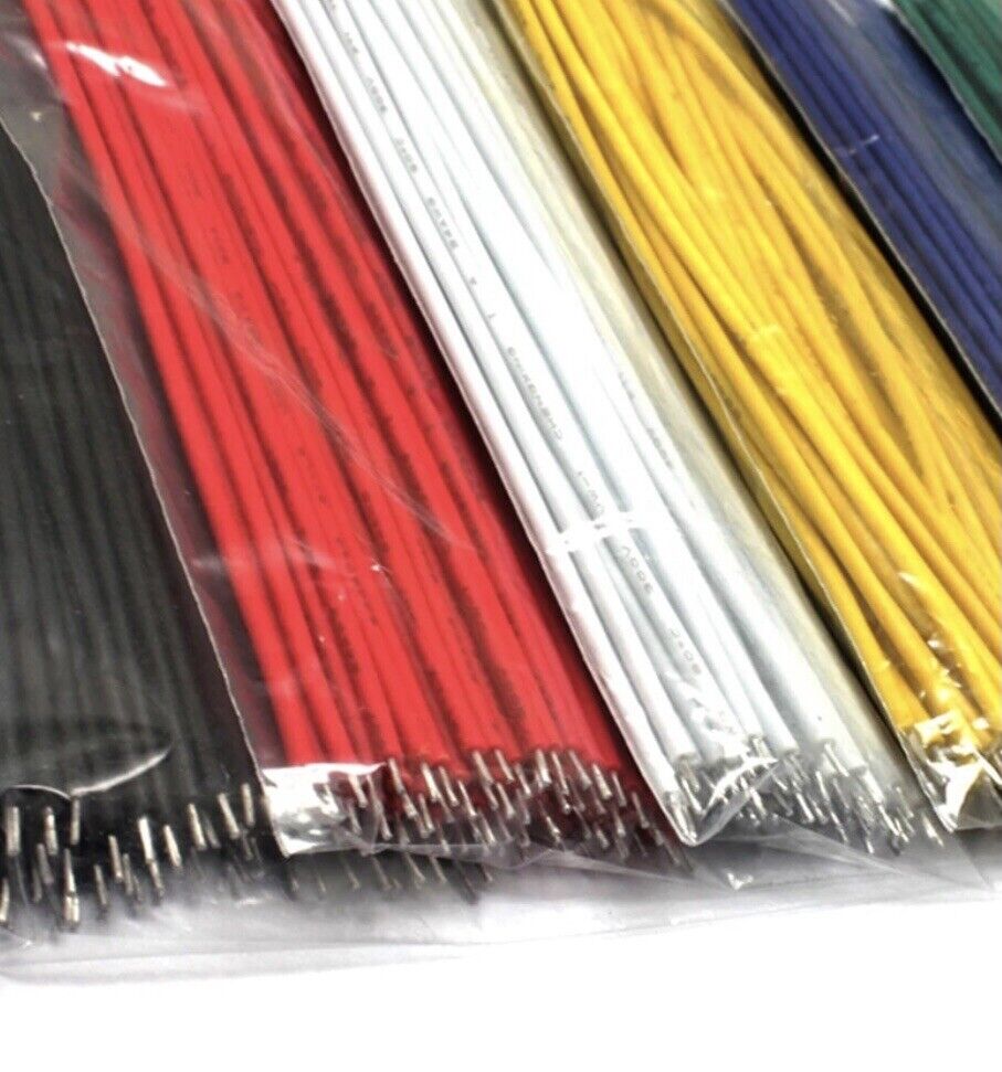 22 AWG Copper Wire 100PCS PCB Breadboard Solder Cable Copper Wire DIY 12” 300mm