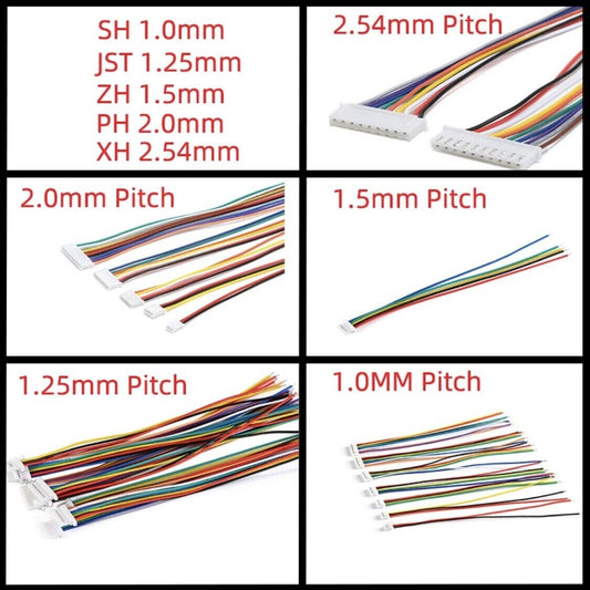 10 Sets 1.0mm SH 4 Pin Wired Micro Connector Quadcopter Electronic Drone 20PCS