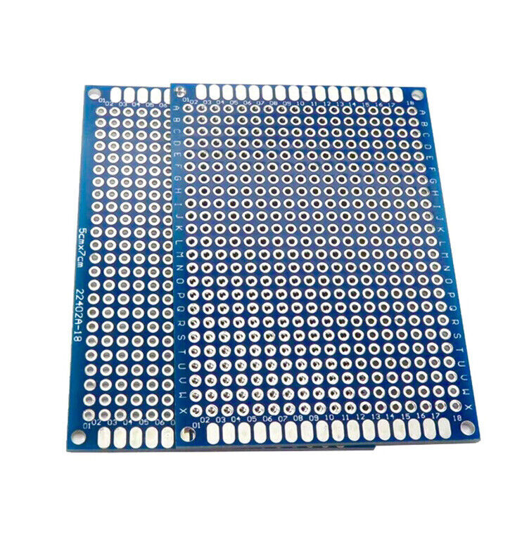 12PCS 70x50 Double Side FR4 Arduino Prototype 6 COLOURS PCB Board Soldering 2ea