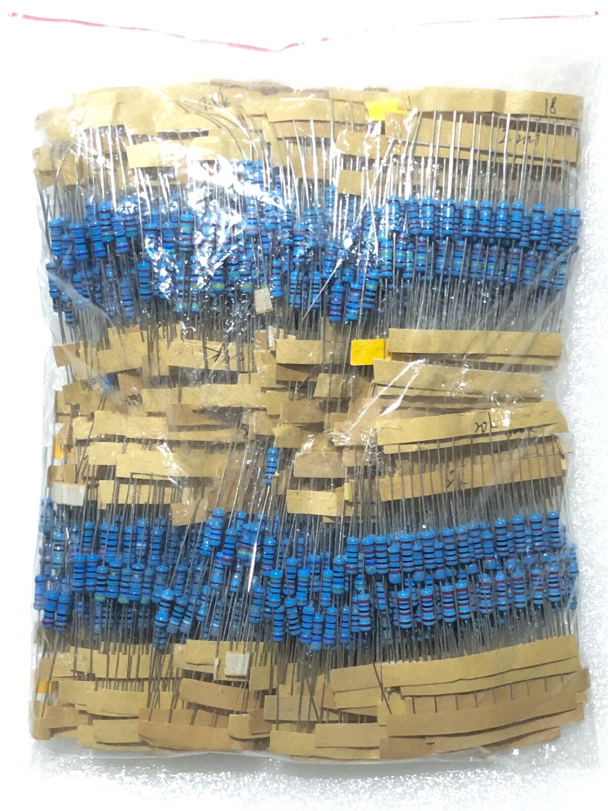 1220Pcs 1/2W 1% 0.33-2.2M Ohm 122 Values Metal Film Fixed Resistor Kit