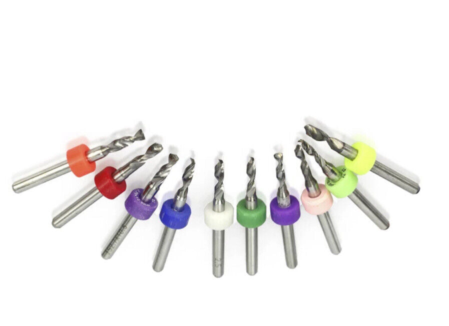 10Pcs 2.1-3.0mm PCB Print Circuit Board Carbide Mini Micro Drill Bit Set