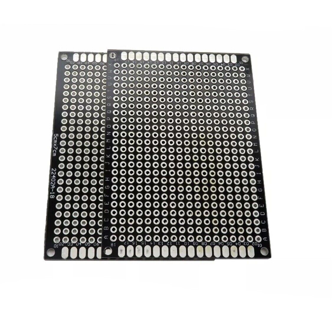 12PCS 70x50 Double Side FR4 Arduino Prototype 6 COLOURS PCB Board Soldering 2ea