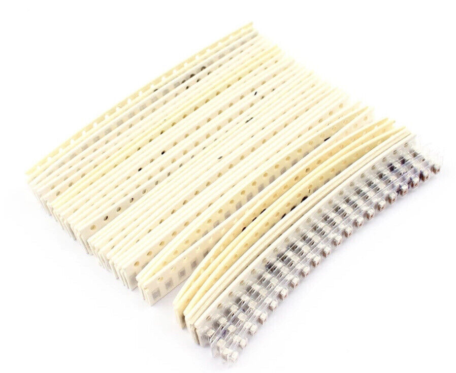 720PC 1206 1pF-10UF 1% SMD Capacitors Chip SMT DIY Electronics 36 Values 20ea