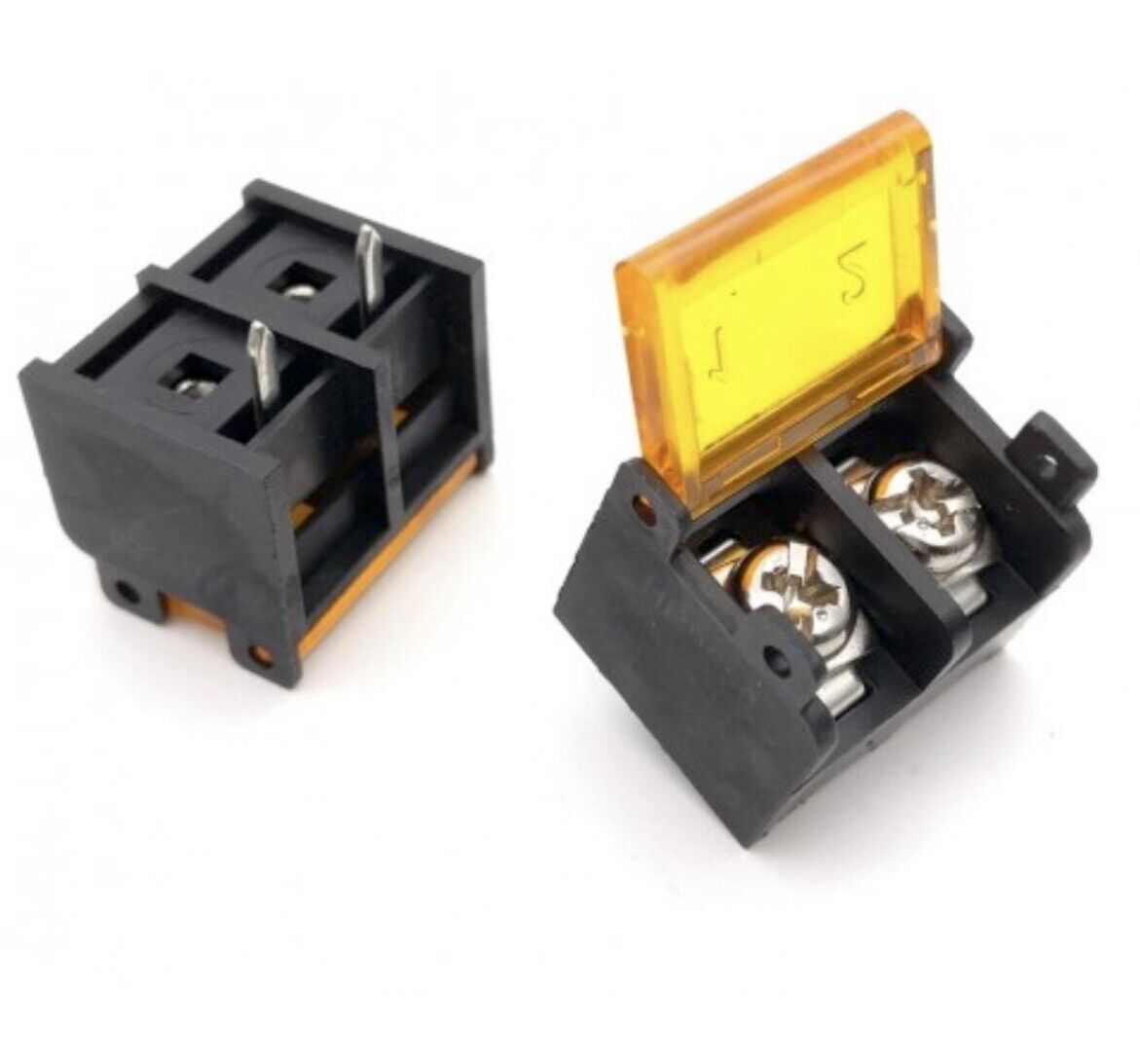 5PCS HB-9500 Barrier Terminal Block + Cover 2P 3P 4P 5P 6P 9.5mm Pitch 300V 30A