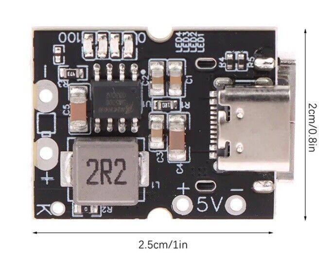 Youmile 10 pezzi Tipo-C USB 5V 2A Modulo convertitore boost Modulo di alimentazione step-up Display a LED Carica e scarica batteria al litio integrata con cavo da tipo C a USB Youmile 10 pezzi Tipo-C USB 5V 2A Modulo convertitore boost Modulo di alimentazione step-up Display a LED Carica e scarica batteria al litio integrata con cavo da tipo C a USB