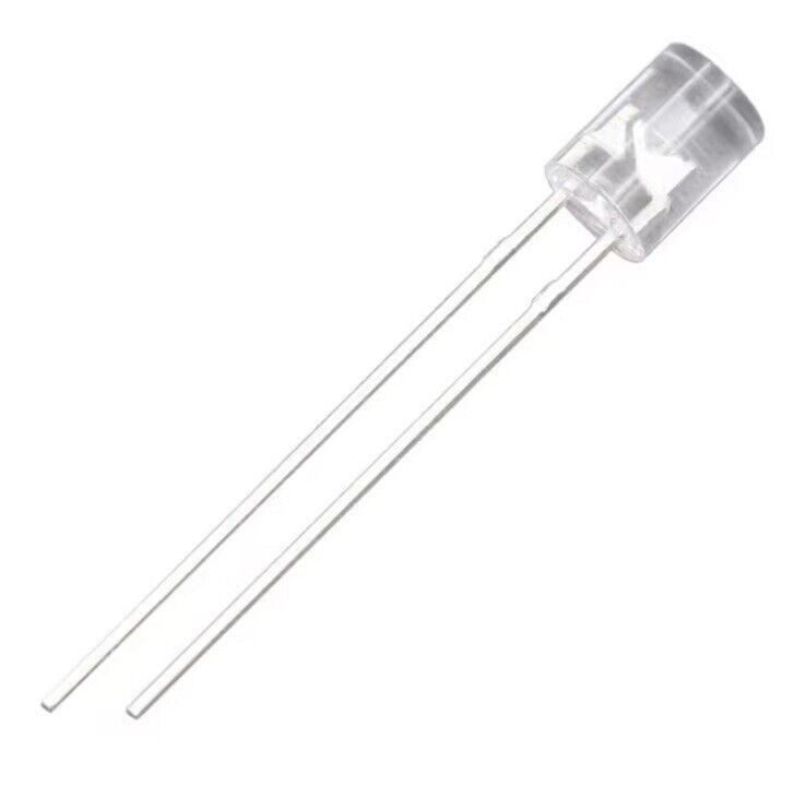 5mm Warm White Led Light Emitting Diode Flat Top 100pcs Led Clear Top No Edge