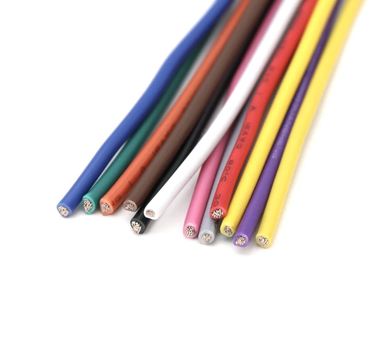 25-50 MTRS UL-1007 26AWG Tinned 7 Strand Insulated PVC Hook-Up Wire 300V Wire