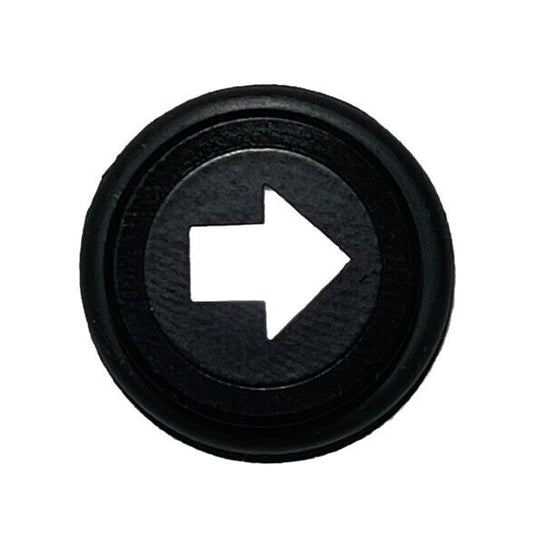 14mm WHITE SOLID ARROW Dash Panel Warning Pilot Light Indicator Lamp 12-36V