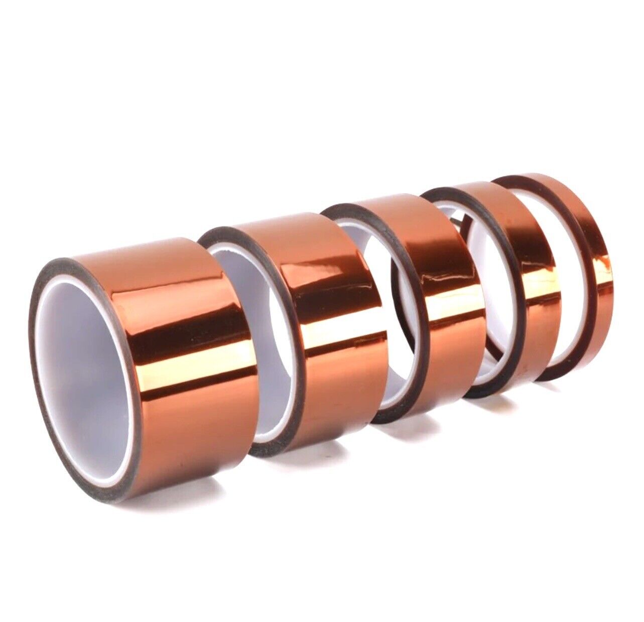 33Mtr Roll 3mm-25mm Kapton Tape High Temperature Heat Resistant Polyim ...