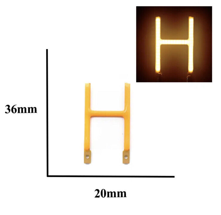 3V LED COB Rigid Filament A-Z Letters 2200K Party Name Birthday Light ...
