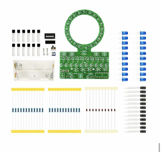 DIY Electronic Gradient Practice Soldering Kit Tracking Fading LED Lights DIY