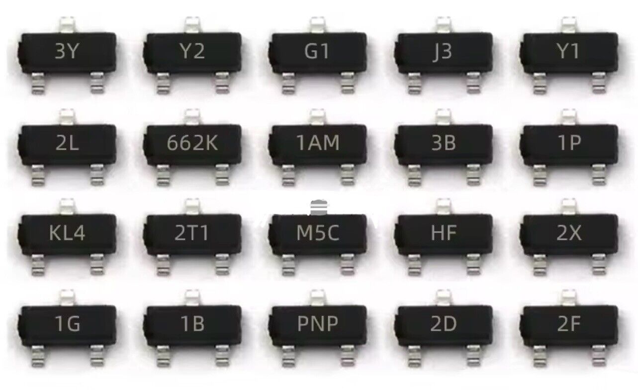 3750PCS SMD Transistors 2T1 J3 2TY TL431 A1015 A3 75 Value 50 Each Sample Book