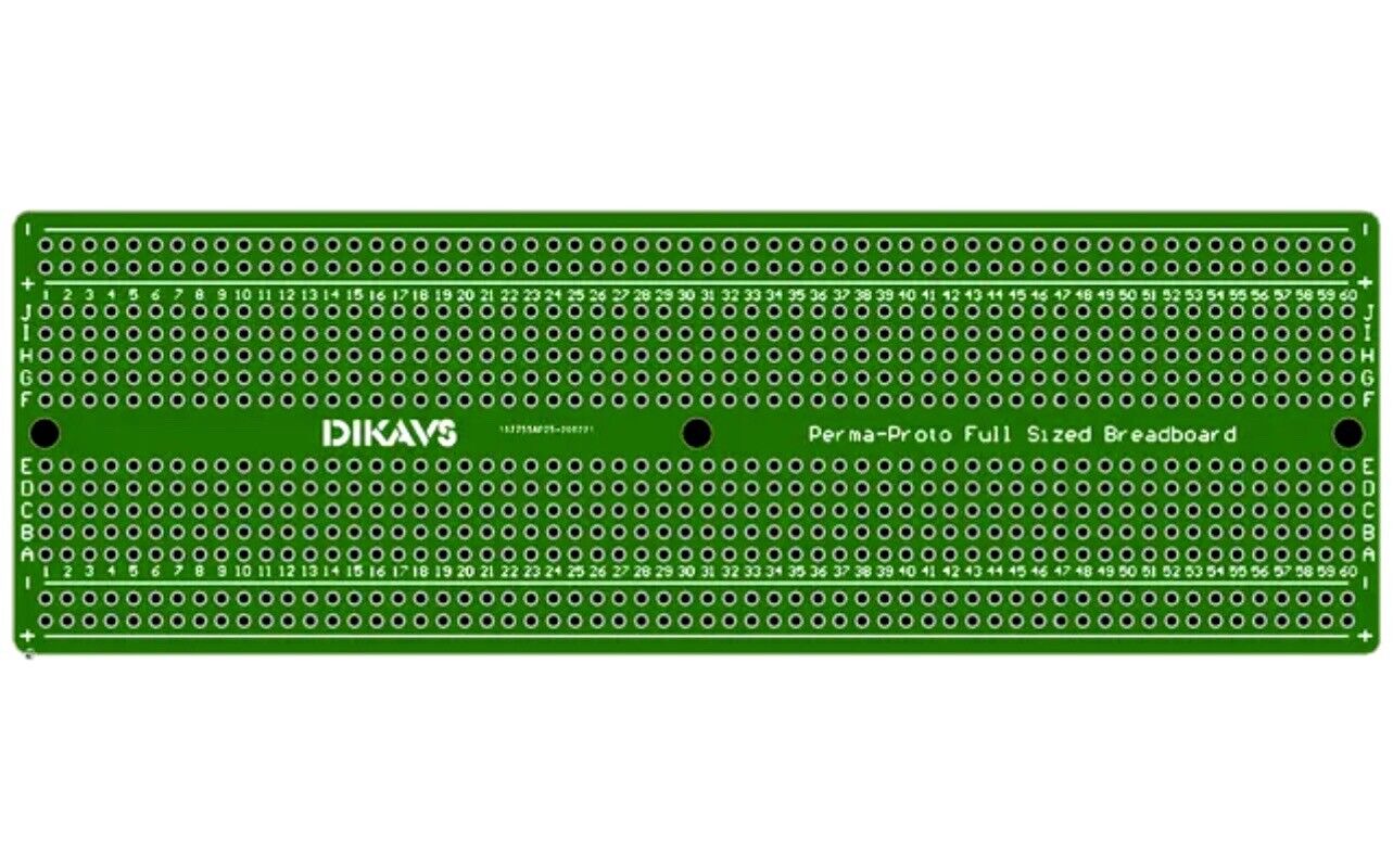 1PC 157x51mm Double Sided FR4 Breadboard Prototype PCB Solder Board All Colours
