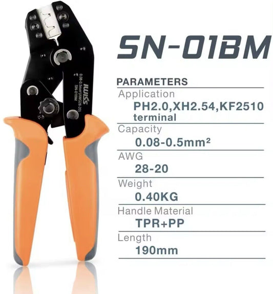 1 X IWISS SN-01BM Micro Connector Pin-Crimping Tool 32-20AWG PH2.0 XH2.54 KF2510