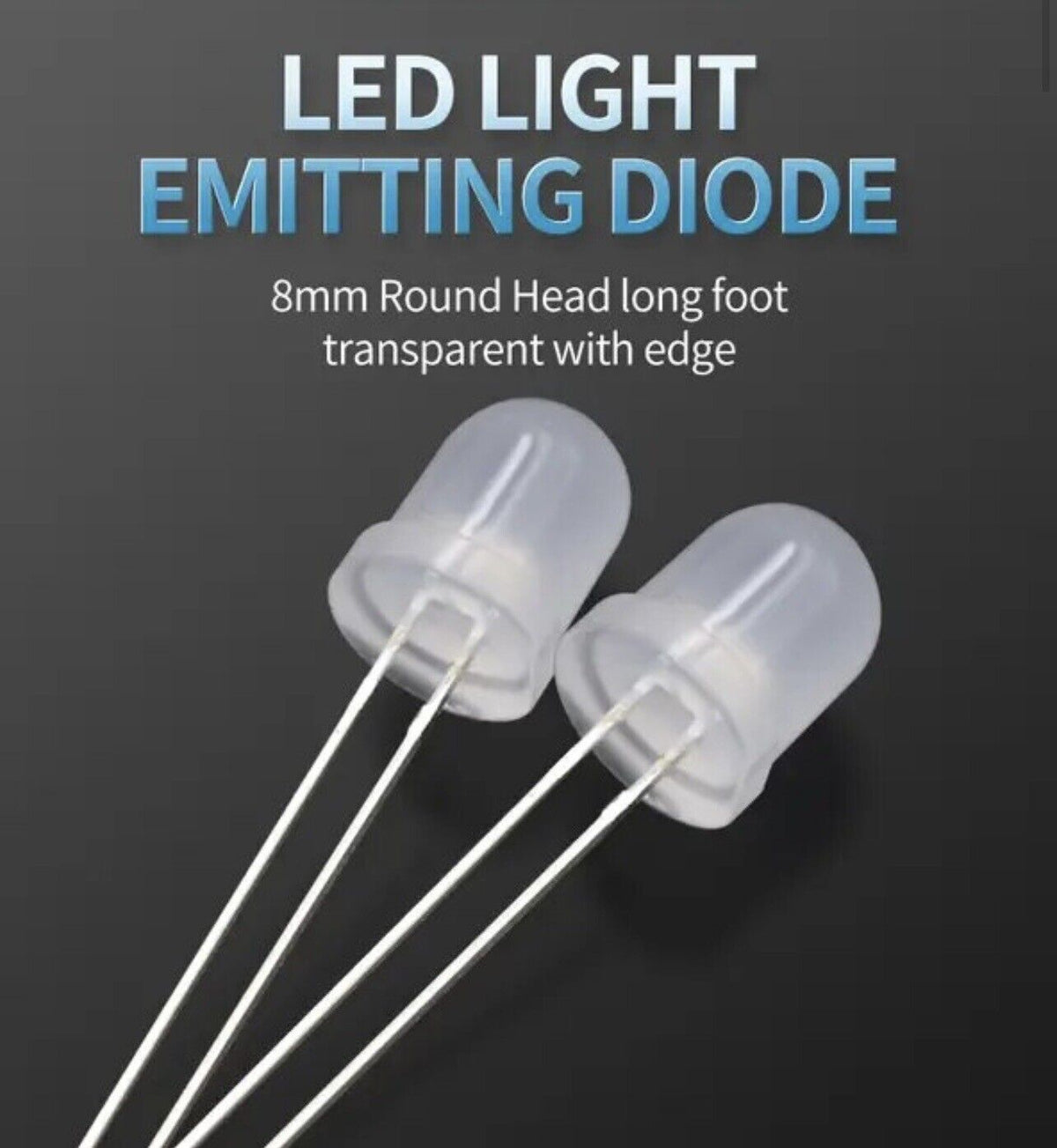 8mm Led Lens 50pcs 8mm F8 Milky Diffused Round Top LEDS Light Emitting Diodes Super ...