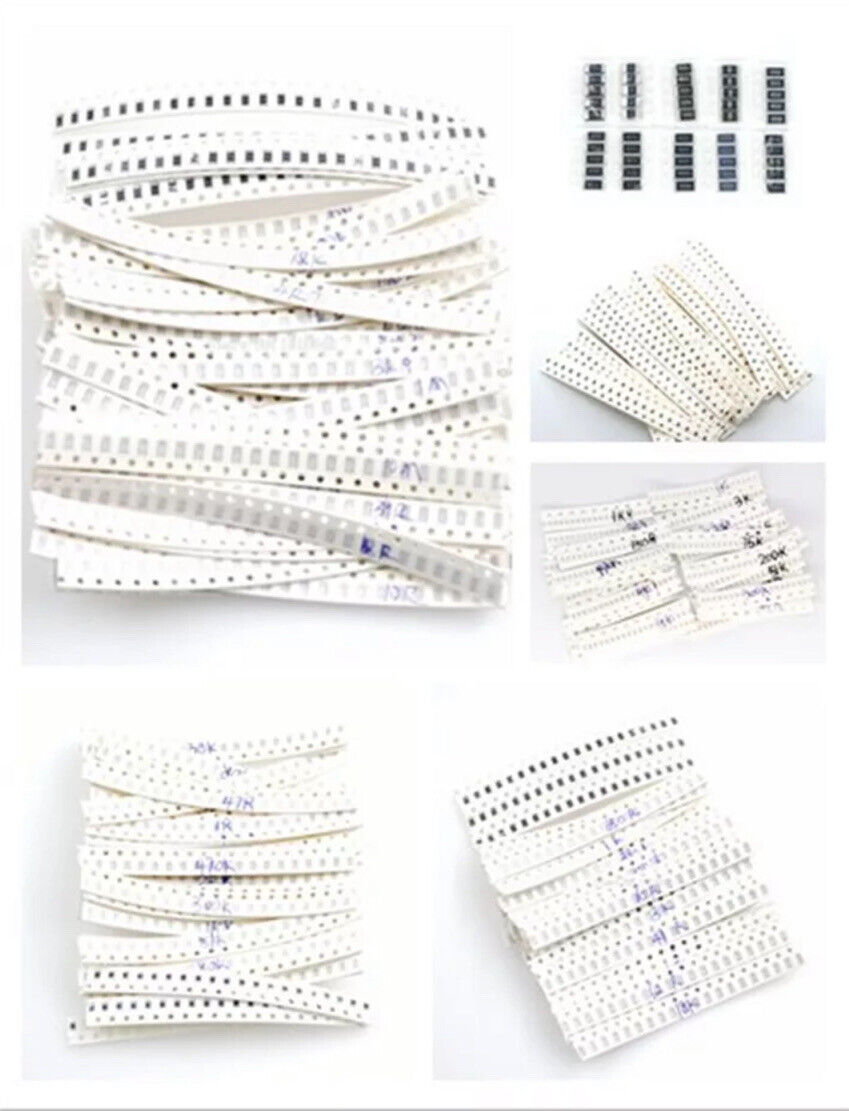 660PCS 0603 SMD Resistor Kit 33 Values Assorted Kit 1 Ω- 1M Ω 1% Values X 20 ea