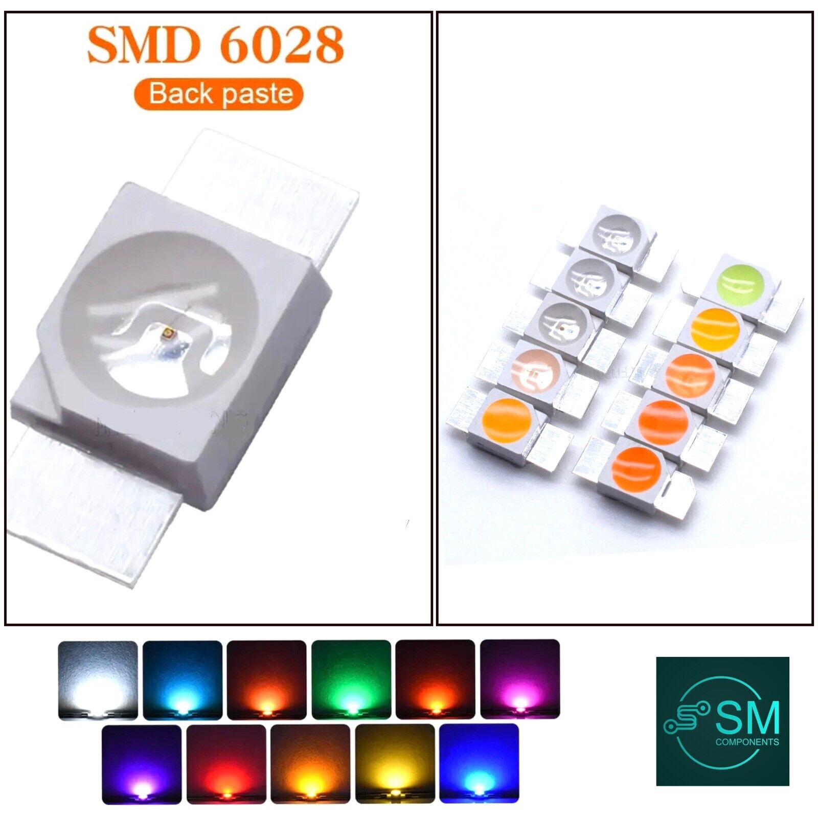 Led Smd Key 50PCS 6028 SMD Tab Leds Automotive Keyboard Light Emitting Diode DIY R ...