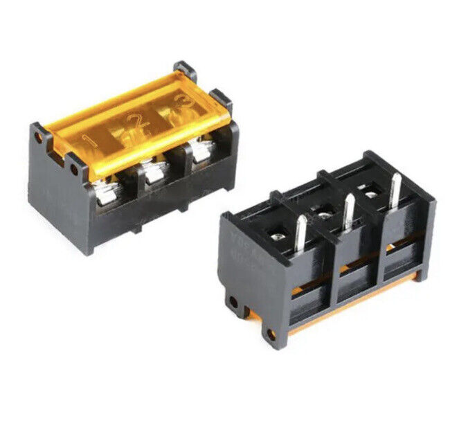 5PCS HB-9500 Barrier Terminal Block + Cover 2P 3P 4P 5P 6P 9.5mm Pitch 300V 30A