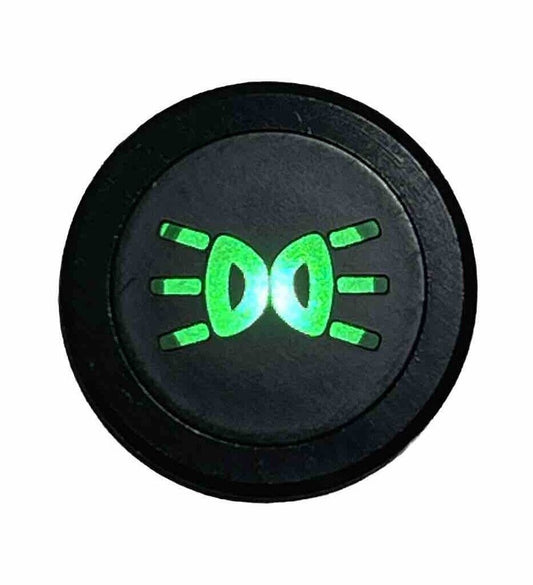 14mm GREEN SIDE LIGHTS LED Dash Panel Warning Pilot Indicator Lamp Car 12-36V
