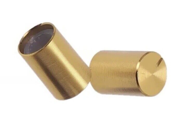 10pcs GOLD Aluminium Rotary Volume Knob Suit 6mm Shaft Potentiometer 10 X 14mm