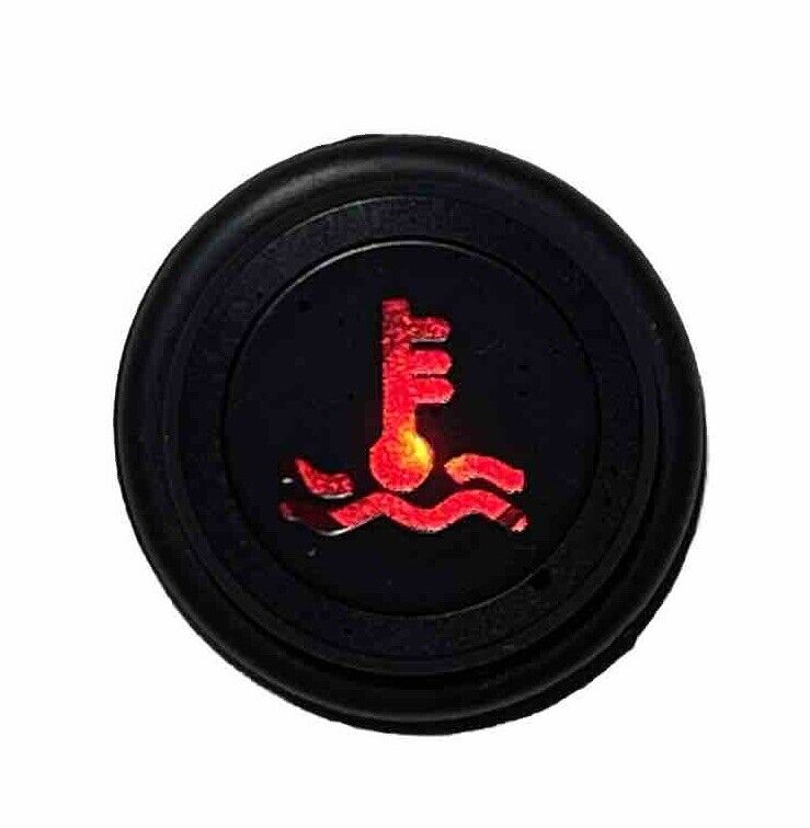 14mm RED WATER TEMP LED Dash Panel Warning Pilot Light Indicator Lamp Car 12-36V