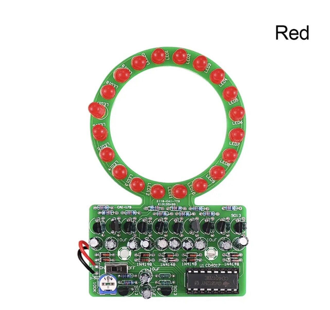 DIY Electronic Gradient Practice Soldering Kit Tracking Fading LED Lights DIY
