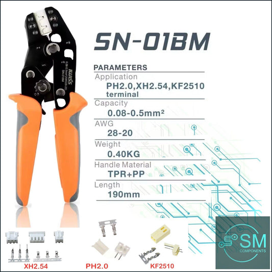 1 X IWISS SN-01BM Micro Connector Pin-Crimping Tool 32-20AWG PH2.0 XH2.54 KF2510