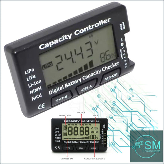 Cellmeter-7 Battery Capacity Tester Analyser Unit LiPo LiFe Li-ion NiMh NiCd