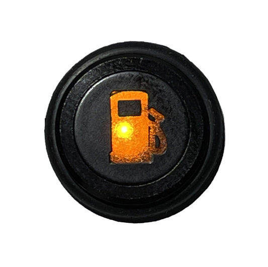 14mm YELLOW LOW FUEL Dash Panel Warning Pilot Light Indicator Lamp Car 12-36V