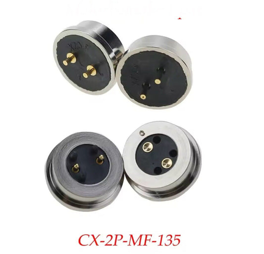 1 Pr Polarised Spring-Loaded Magnetic 2 Pole Pogo Pin 13 X 10mm Connector 12V 3A