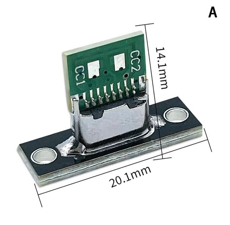 3 X USB Jack 3.1 Type-C 6P Welding Wire 5A Female DIY Connector Charging Socket