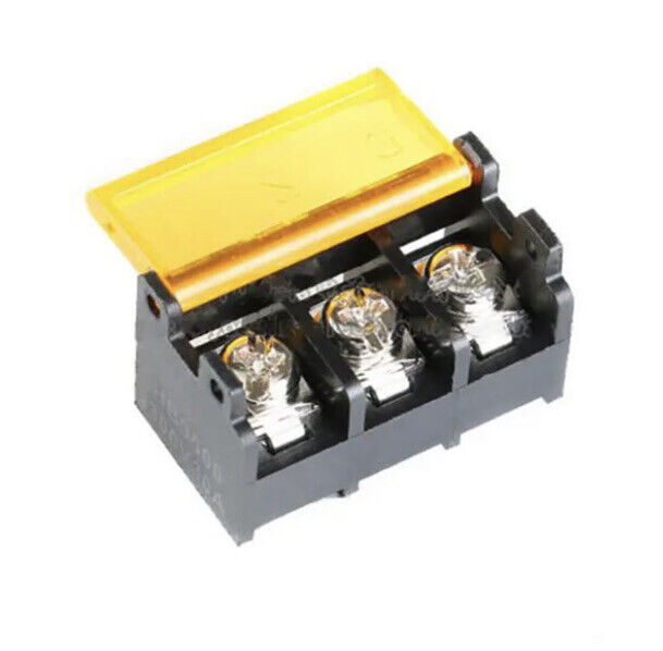 5PCS HB-9500 Barrier Terminal Block + Cover 2P 3P 4P 5P 6P 9.5mm Pitch 300V 30A