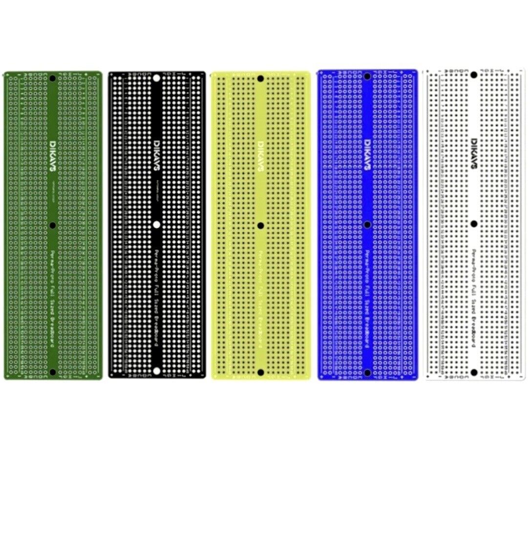 1PC 157x51mm Double Sided FR4 Breadboard Prototype PCB Solder Board All Colours