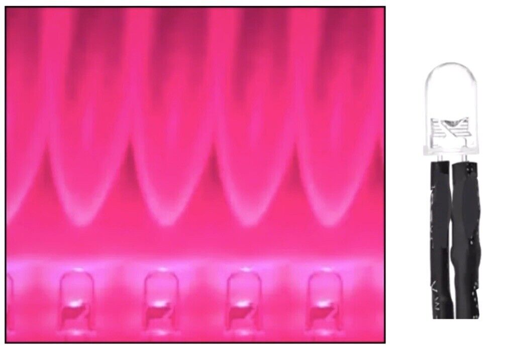 20PC Prewired 6-12V 5mm FLASHING LED 1.5Hz Clear Round Top Light Emitting Diode