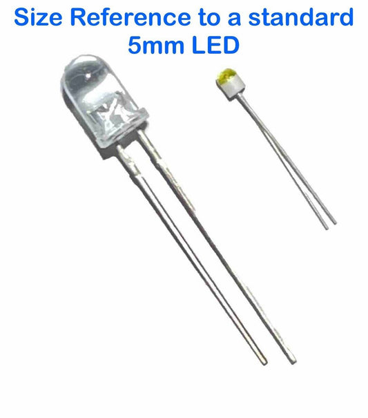 20 x LUMEX SSL-LX203 2mm RED LED Light Emitting Diodes Ceramic Base Hobby DIY