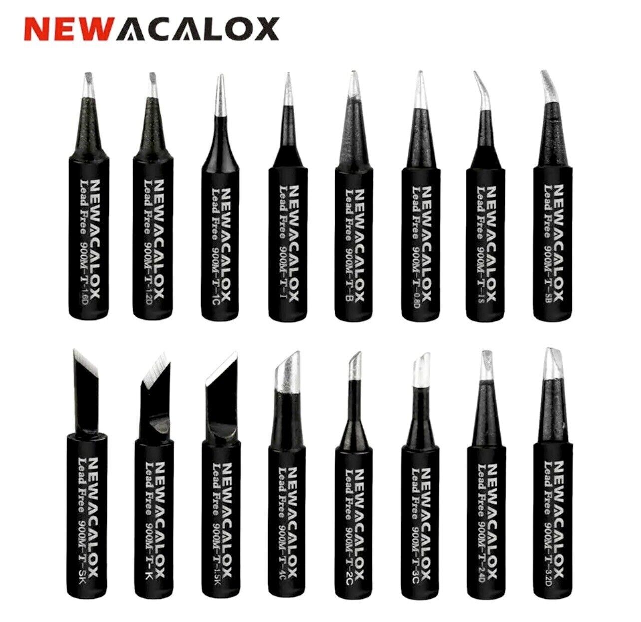 16PCS 900M-T Soldering Solder Iron Tips Bits Suit HAKKO YIHUA 936 937 Fx888 8786