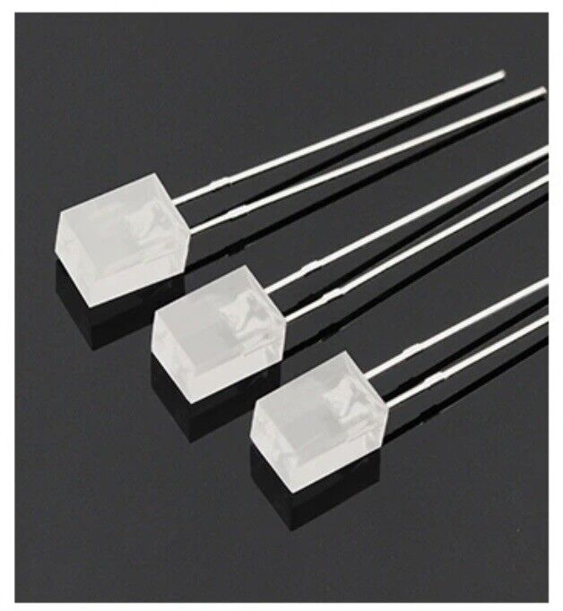 Square Single Led 100pcs 5x5x7mm LEDS Diffused Resin Square COOL WHITE Led Light Emittin ...